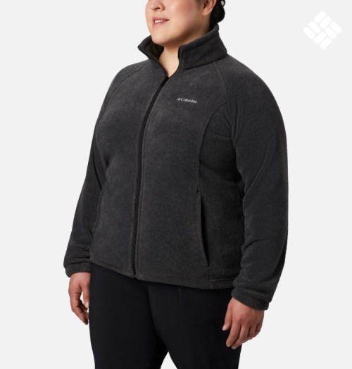 Columbia Benton Springs Full Zip Jakke Dame Svarte | Plus Size 72569H